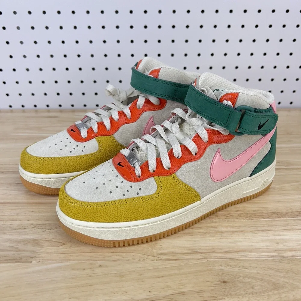 Nike Air Force 1 Mid Coconut Milk Gray 2022 nby Af1 New Mens Size 11.5